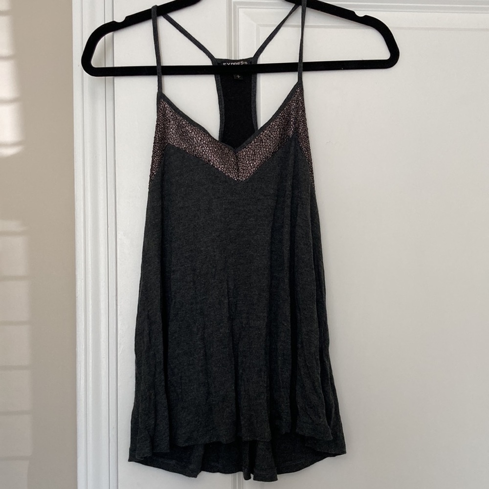 Grey Flowy Tank - Picture 2 of 5